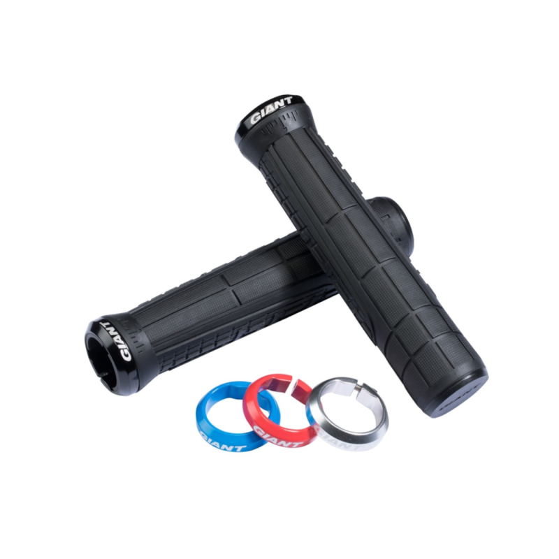 Рукоятка GIANT Swage Lock-On Grip, черно-красная.