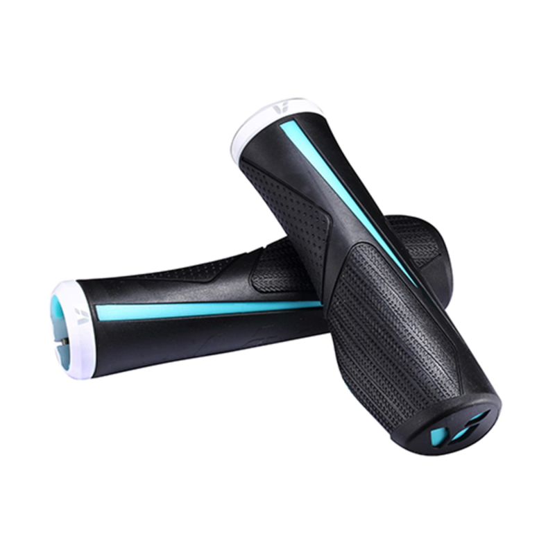 Grips LIV Allay Lock-On Grip, Black/Aqua