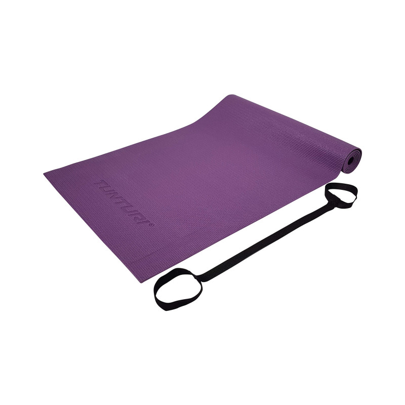Коврик для йоги TUNTURI TPE Yogamat 4мм, фиолетовый