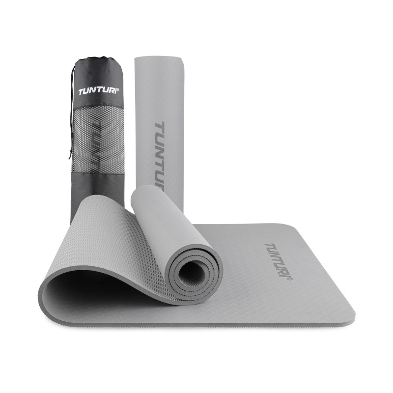 Yoga mat Tunturi Yogamat 8mm, Grey