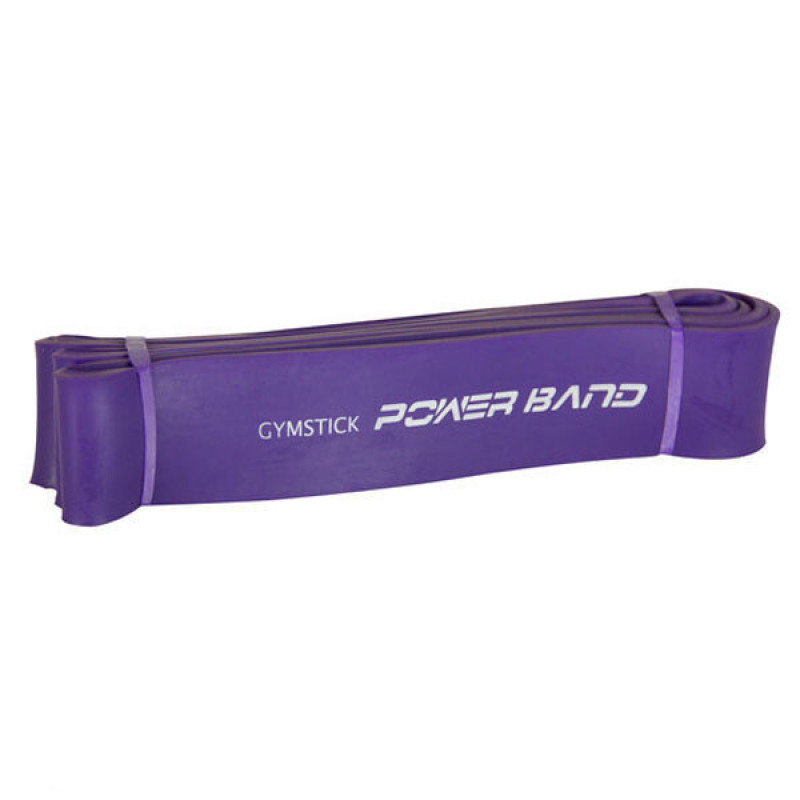Резина тренировочная GYMSTICK Strong, фиолетовая, 104 см