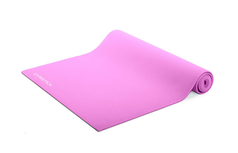 Коврик для йоги GYMSTICK узорчатый коврик для упражнений розовый