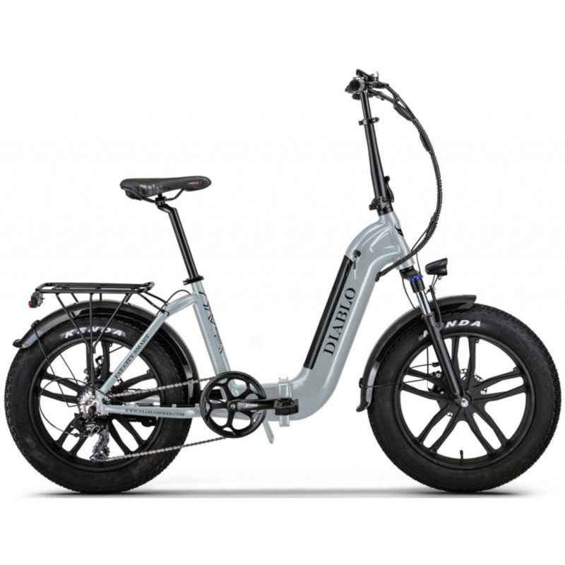 Kokkupandav elektrijalgratas DIABLO Fat City Smart, nardo-gray