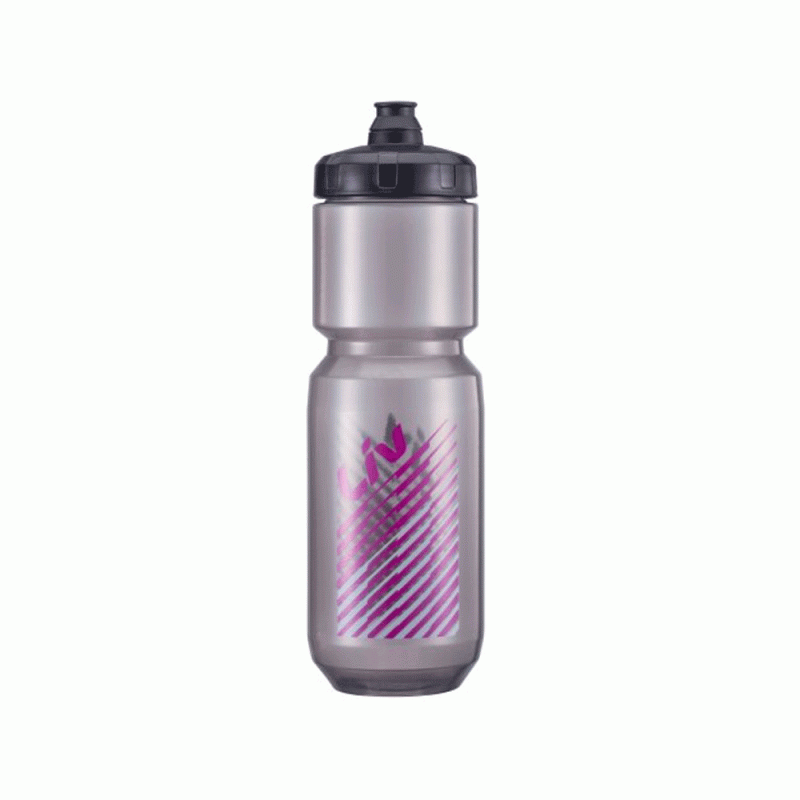 Drinking bottle LIV DOUBLESPRING 750CC TRANSPARENT BLACK/PINK