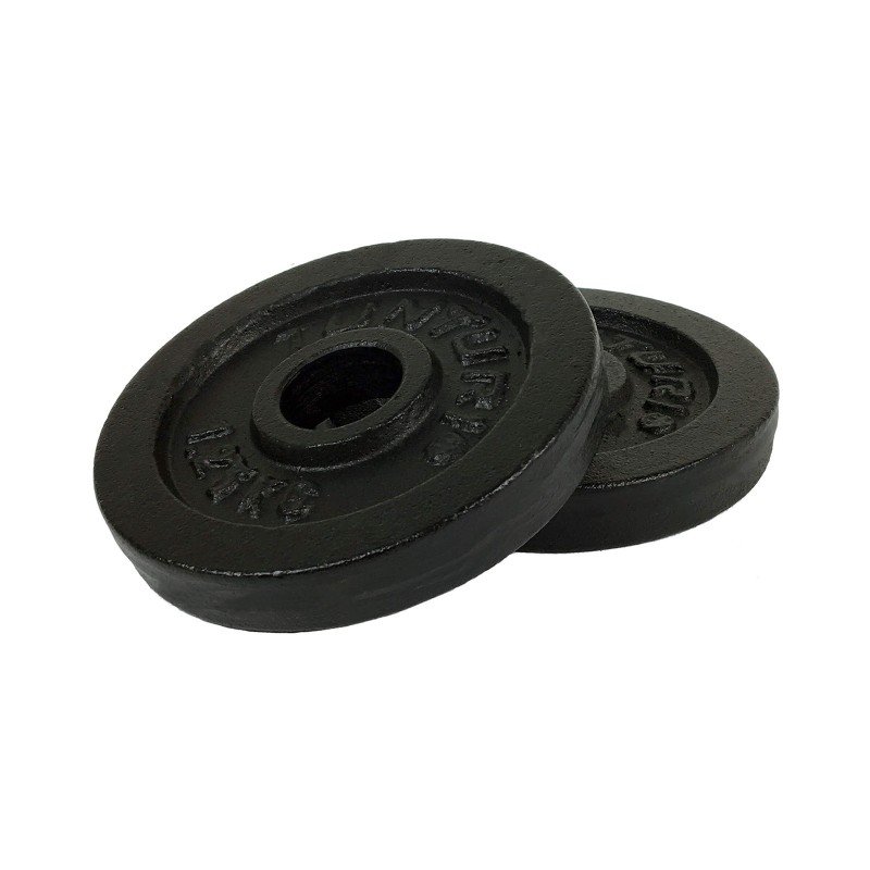 Весовые диски TUNTURI Plates Black, 1,25 кг (пара)
