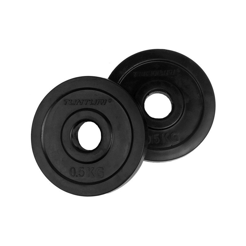 Резиновые весовые пластины TUNTURI Rubber Plates 0,5 кг (пара)