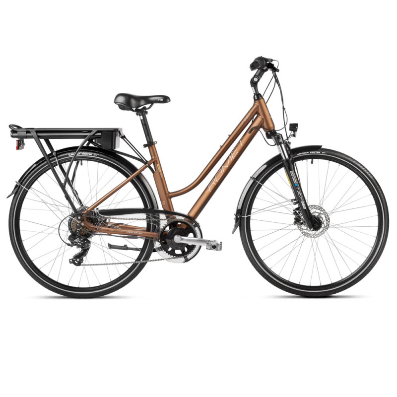 Electric bicycle Romet Gazela 1 RM, 28″, brown (2023)