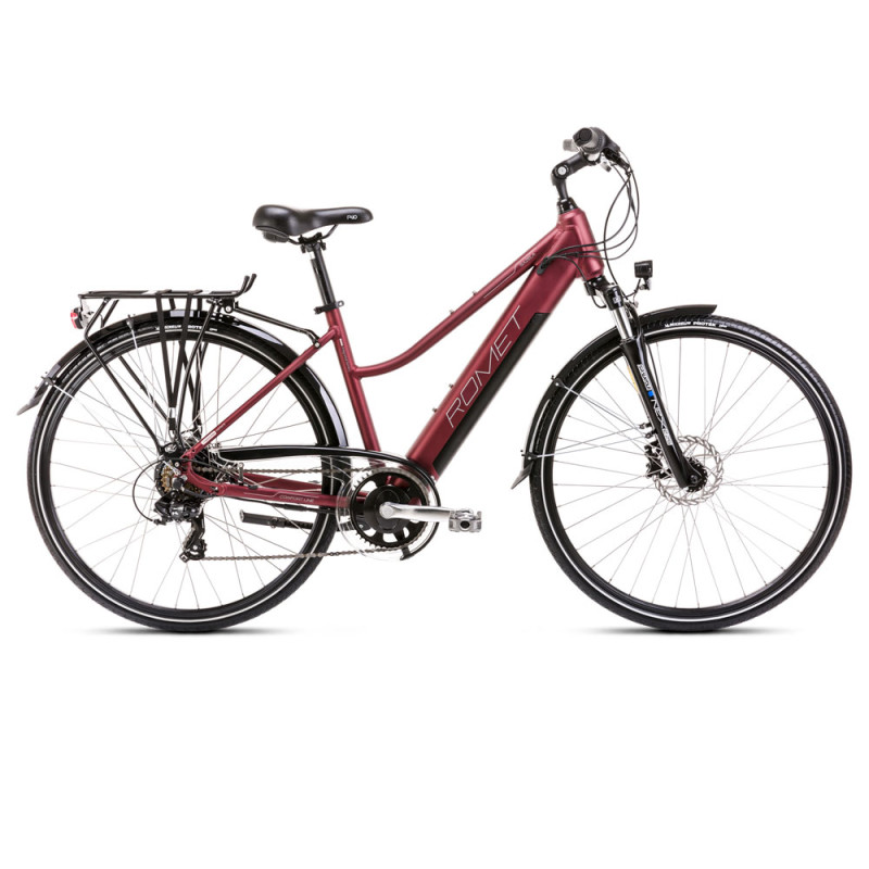 Электровелосипед Romet Gazela 2 RM (встроенный аккумулятор), 28″, красный (2023 г.)