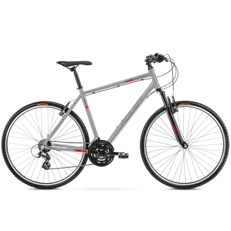 Hybrid bicycle Romet Orkan M, gray