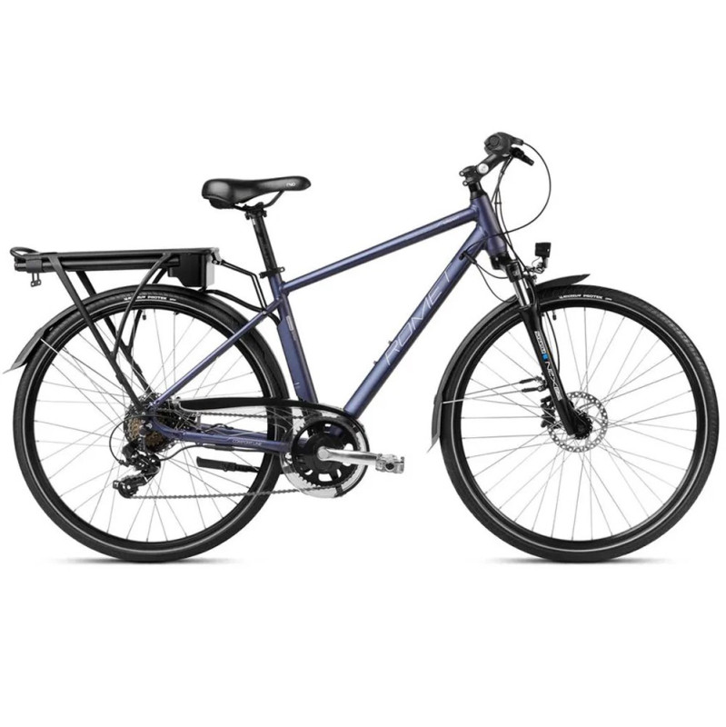 Electric bicycle Romet Wagant 1 RM, 28″, plum (2023)