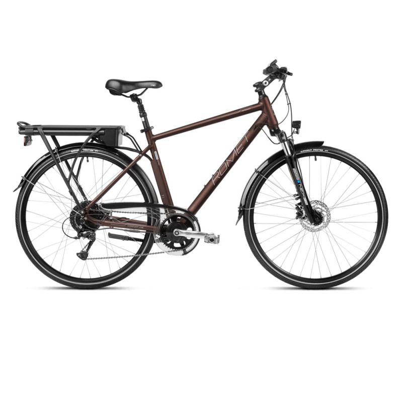 Электровелосипед Romet Wagant RM 2 B, 28″, коричневый (2023 г.)