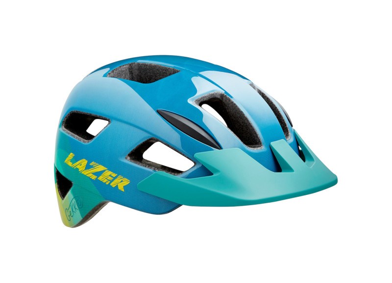 Детский велосипедный шлем Lazer Gekko Blue Yellow 50-56см
