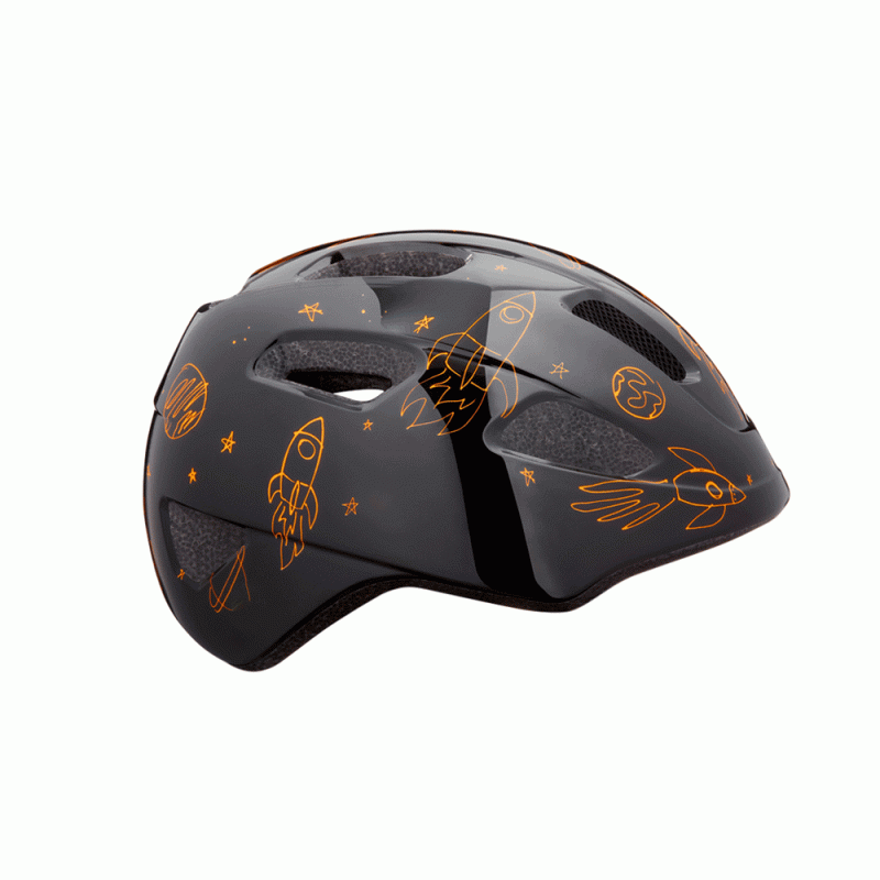 Helmet LAZER PNUT KinetiCore, CE-CPSC, Flying Rocket, black