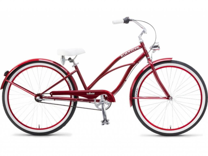 Stylish cruiser bicycle Kokkedal Cherry, 3 gears