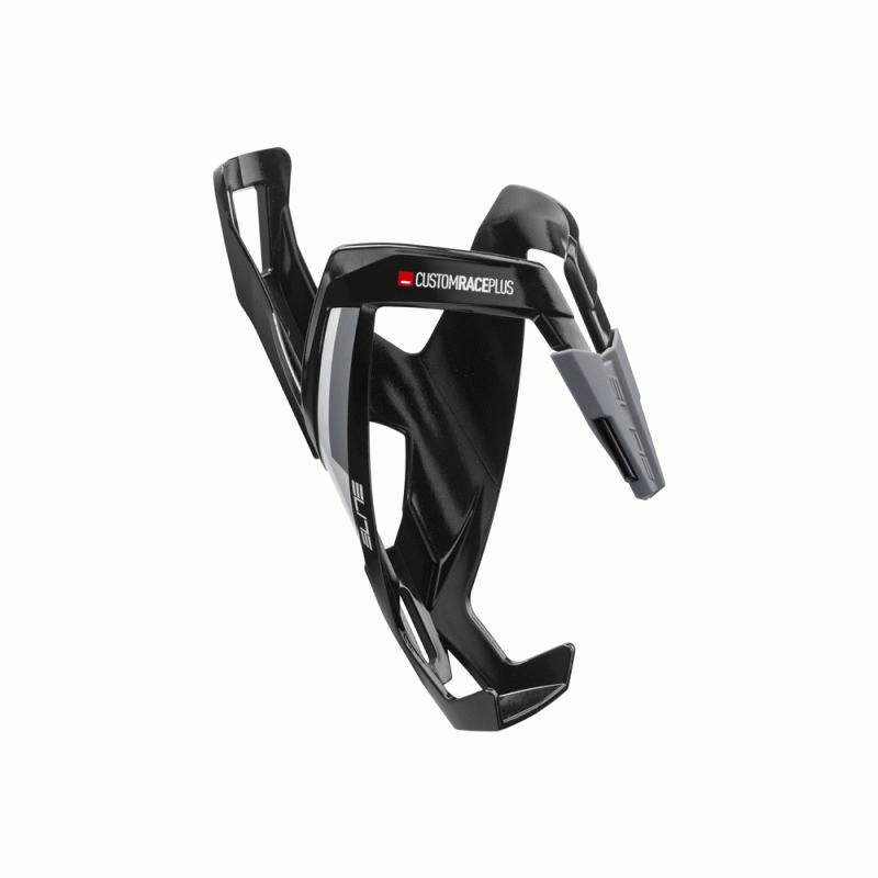 Bottle holder ELITE Custom Race+ Black Glossy, White Graphic (black)