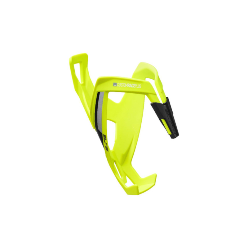 Bottle holder ELITE Custom Race+ Yellow Fluo, Black graphic