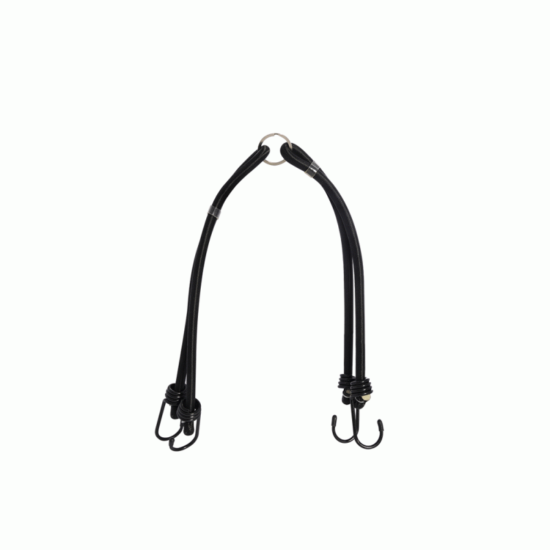 Cargo straps for luggage rack OXC Straps Bungee Black 2x 9x600mm