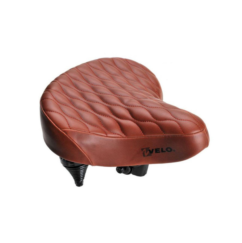 Saddle VELO ProX VL-767-3, wide, quilted, brown